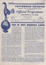 Tottenham Hotspur v West Bromwich Albion 04-Apr-1958