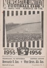 Newcastle United Reserves v West Bromwich Albion Reserves  07-Sep-1955