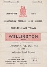 Cheltenham Town v Wellington Town 24-Feb-1962