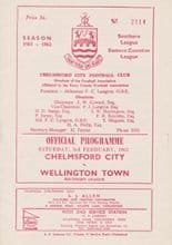 Chelmsford City v Wellington Town 03-Feb-1962