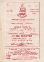 Chelmsford City v Wellington Town 06-May-1961