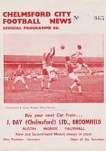 Chelmsford City v Weymouth 27-Feb-1965