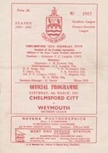 Chelmsford City v Weymouth 04-Mar-1961