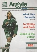 Plymouth Argyle v Whitby Town 27-Nov-2001
