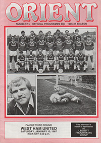 Leyton Orient v West Ham United 10-Jan-1987