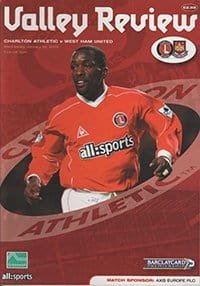 Charlton Athletic v West Ham United 01-Jan-2003
