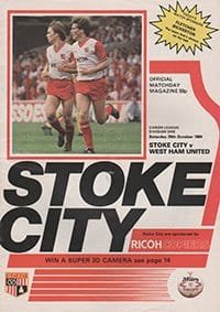 Stoke City v West Ham United 20-Oct-1984
