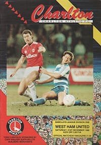 Charlton Athletic v West Ham United 31-Dec-1988