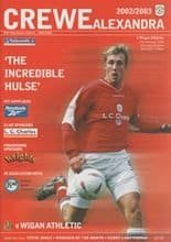 Crewe Alexandra v Wigan Athletic 15-Feb-2003