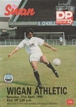 Swansea City v Wigan Athletic 21-Apr-1990