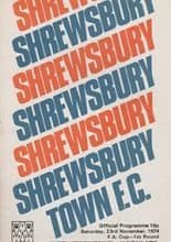 Shrewsbury Town v Wigan Athletic 23-Nov-1974