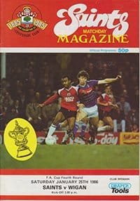 Southampton v Wigan Athletic 25-Jan-1986