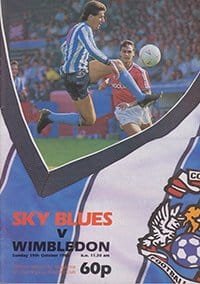 Coventry City v Wimbledon 19-Oct-1986