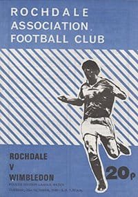 Rochdale v Wimbledon 21-Oct-1980