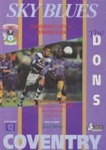 Coventry City v Wimbledon 25-Nov-1995