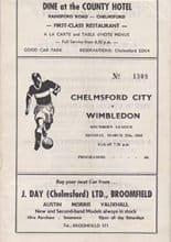 Chelmsford City v Wimbledon 25-Mar-1968