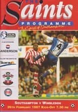 Southampton v Wimbledon 26-Feb-1997