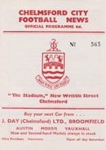 Chelmsford City v Wisbech Town 11-Jan-1964