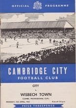 Cambridge City v Wisbech Town 15-Apr-1963