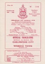Chelmsford City v Wisbech Town 05-Mar-1962