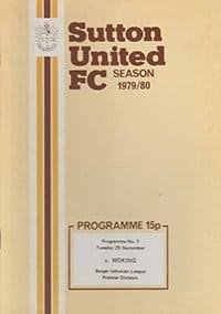 Sutton United v Woking 25-Sep-1979