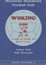 Wycombe Wanderers v Woking 02-Oct-1973