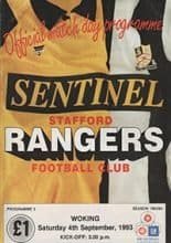 Stafford Rangers v Woking 04-Sep-1993
