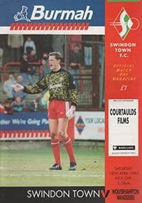 Swindon Town v Wolverhampton Wanderers 18-Apr-1992