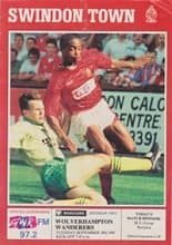 Swindon Town v Wolverhampton Wanderers 18-Sep-1990