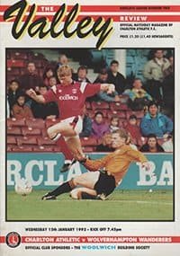 Charlton Athletic v Wolverhampton Wanderers 15-Jan-1992