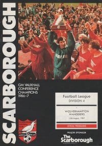 Scarborough v Wolverhampton Wanderers 15-Aug-1987