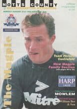 Notts County v Wolverhampton Wanderers 21-Aug-1994