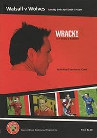 Walsall v Wolverhampton Wanderers 29-Apr-2008