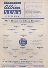West Bromwich Albion v Wolverhampton Wanderers 03-Dec-1960