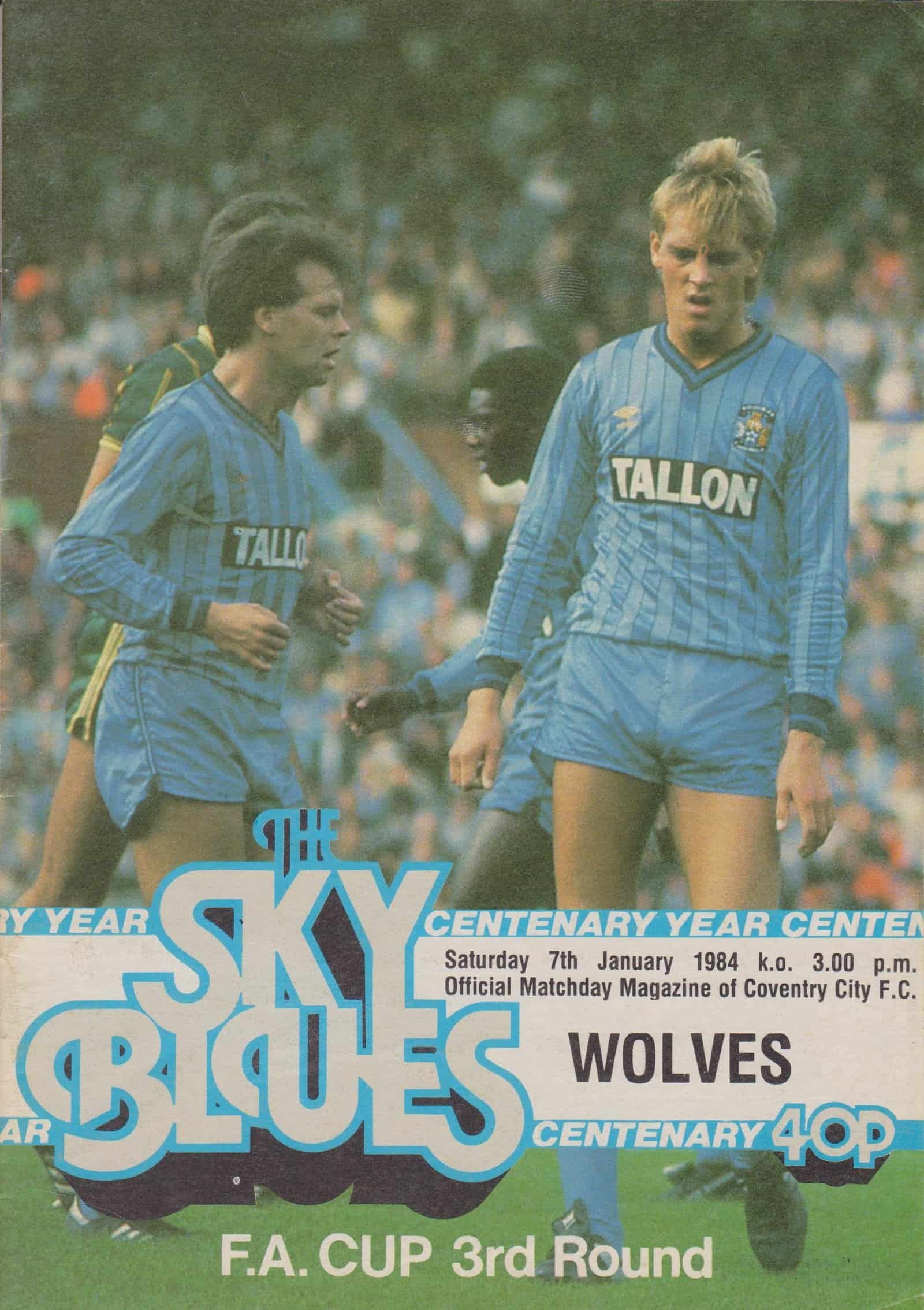 Coventry City v Wolverhampton Wanderers 07-Jan-1984