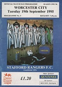 Stafford Rangers v Worcester City 19-Sep-1995