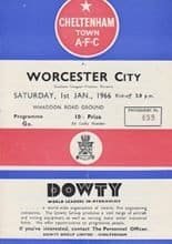 Cheltenham Town v Worcester City 01-Jan-1966