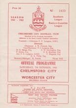 Chelmsford City v Worcester City 07-Oct-1961