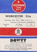 Cheltenham Town v Worcester City 08-Oct-1966