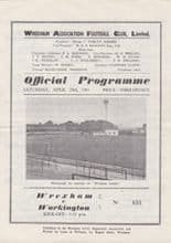 Wrexham v Workington 29-Apr-1961
