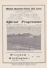 Wrexham v Workington 04-Sep-1961