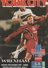 York City v Wrexham 13-Dec-1997
