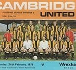 Cambridge United v Wrexham 24-Feb-1979