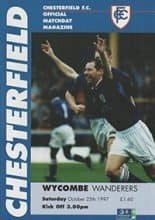 Chesterfield v Wycombe Wanderers 25-Oct-1997