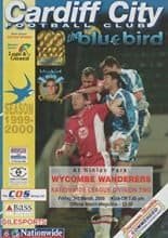 Cardiff City v Wycombe Wanderers 03-Mar-2000
