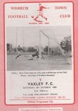 Wisbech Town v Yaxley 09-Oct-1982