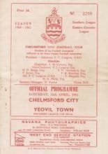 Chelmsford City v Yeovil Town 15-Apr-1961