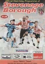 Stevenage Borough v Yeovil Town 16-Sep-2000