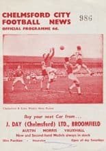 Chelmsford City v Yeovil Town 21-Aug-1965