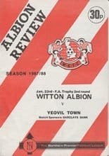 Witton Albion v Yeovil Town 23-Jan-1988